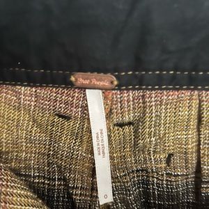 Free People wide leg cropped pant